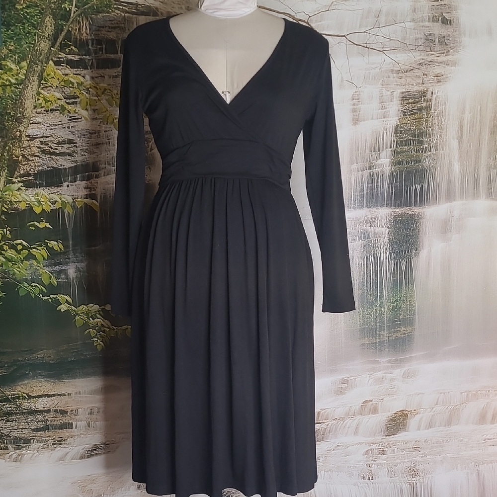 New with tags! Missky Womens Large Black Long Sleeve Midi Dress with Pockets